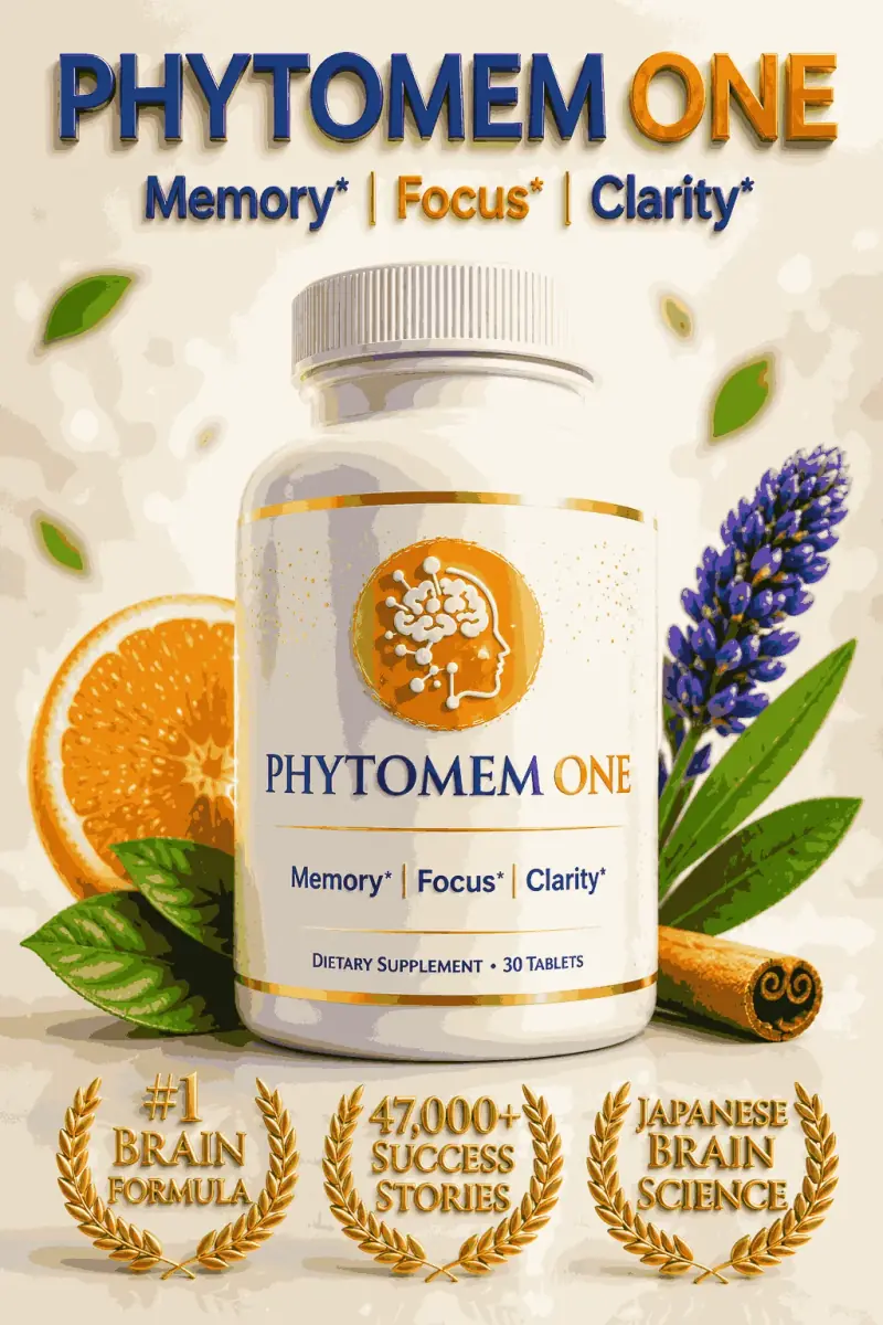 Phytomem One cognitive support supplement for memory, focus, clarity, and brain health in the USA.